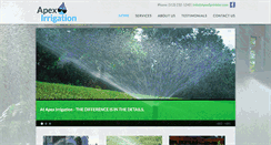 Desktop Screenshot of apexsprinkler.com